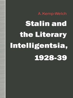 cover image of Stalin and the Literary Intelligentsia, 1928-39